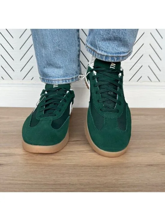 ⭐Converse Run Star Trainer Ox 7.5 Women Shoes Suede Green Casual Sneaker A13359C - Picture 4 of 15